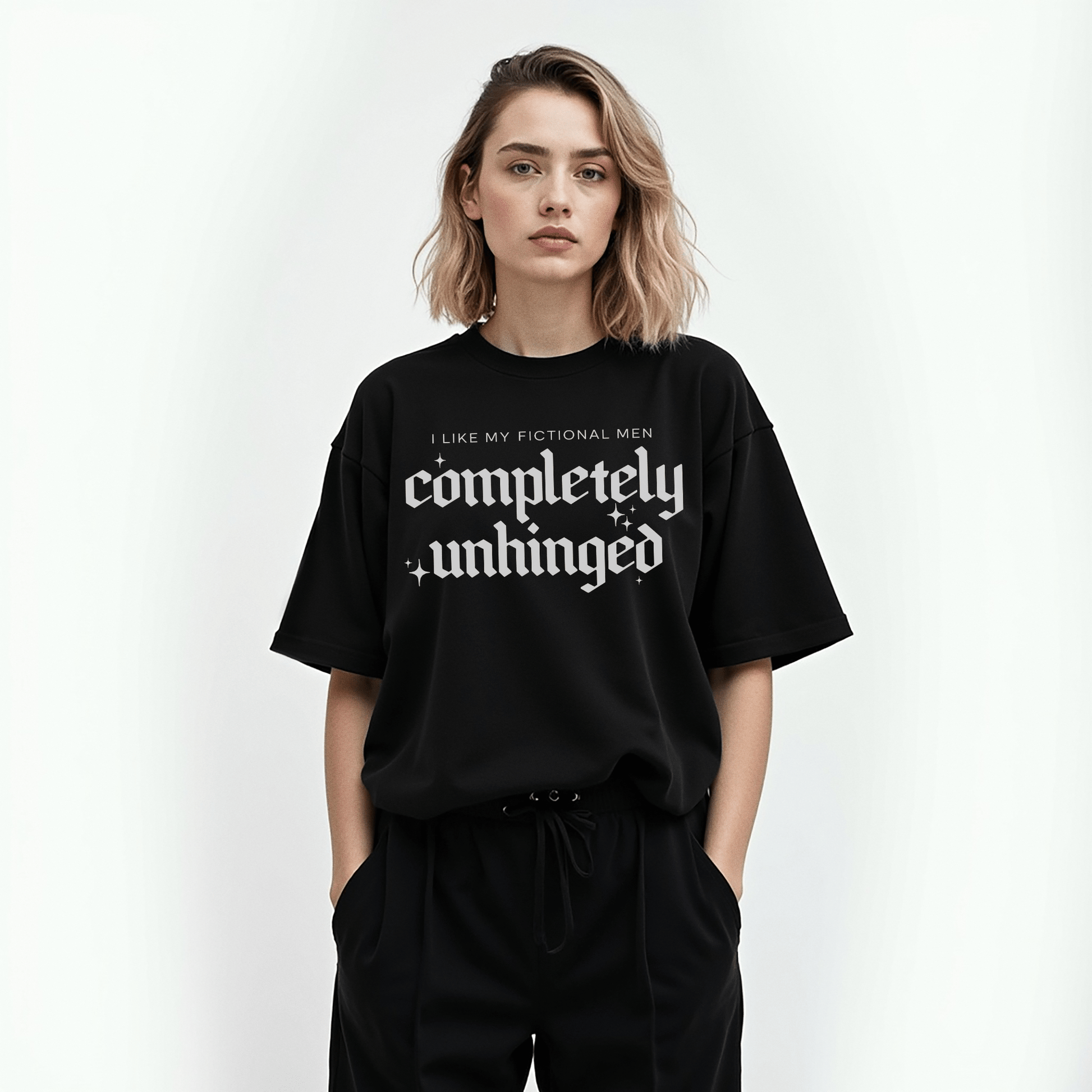 Completely Unhinged Morally Grey Softstyle Tee - Starry Skies Austin