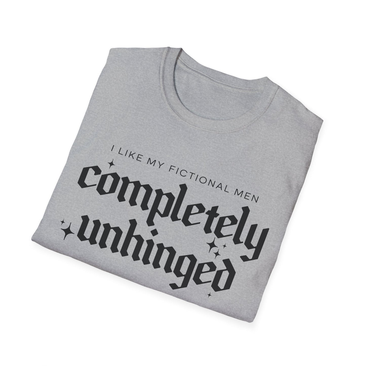 Completely Unhinged Morally Grey Softstyle Tee - Starry Skies Austin