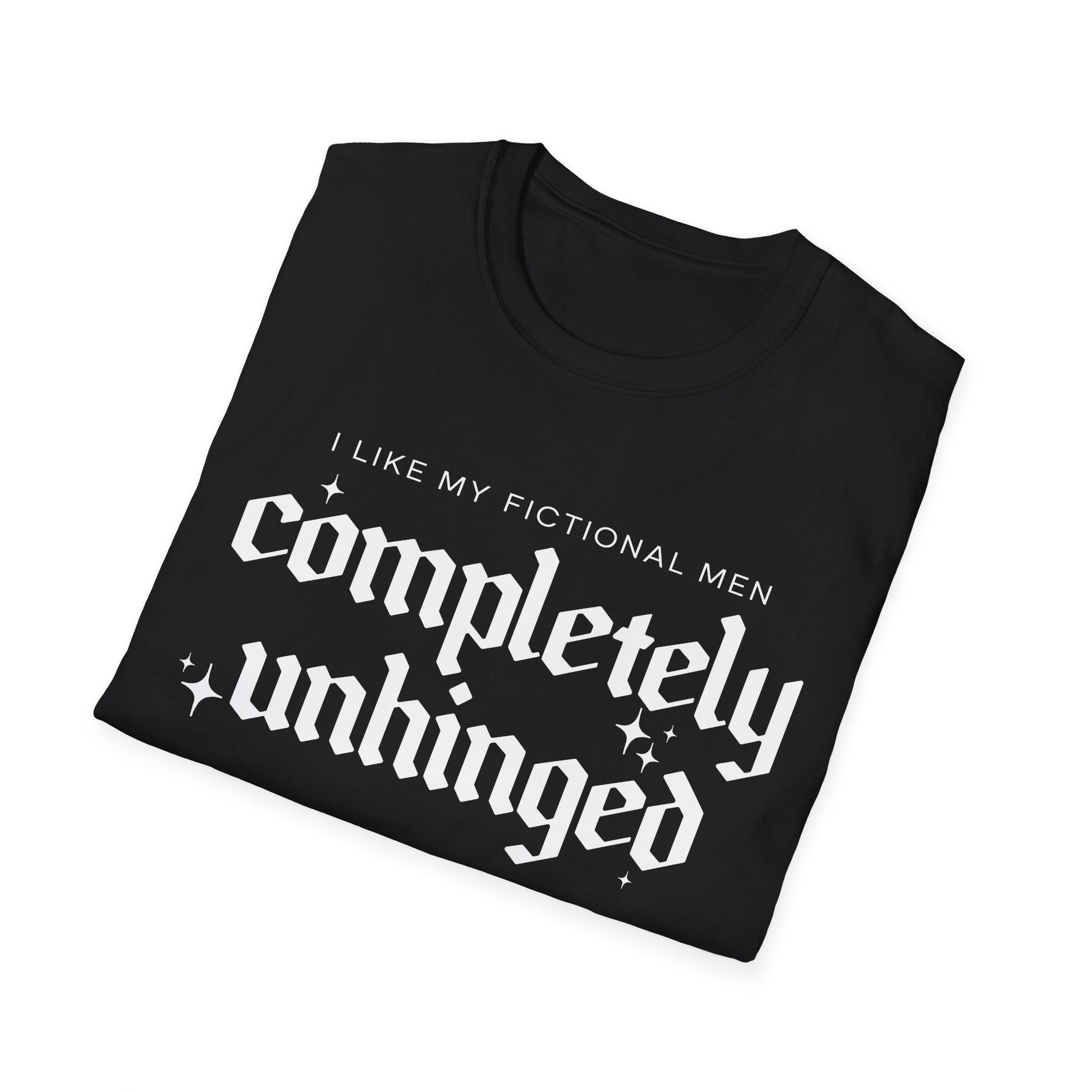 Completely Unhinged Morally Grey Softstyle Tee - Starry Skies Austin
