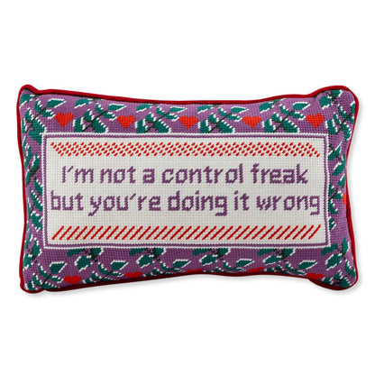 Control Freak Needlepoint Pillow - Starry Skies Austin