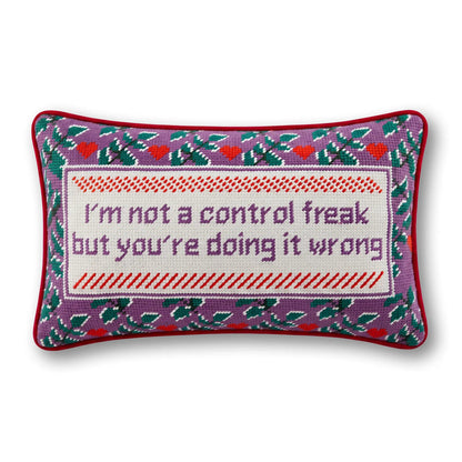 Control Freak Needlepoint Pillow - Starry Skies Austin