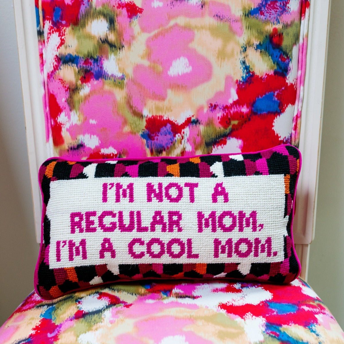 Cool Mom Needlepoint Pillow - Starry Skies Austin