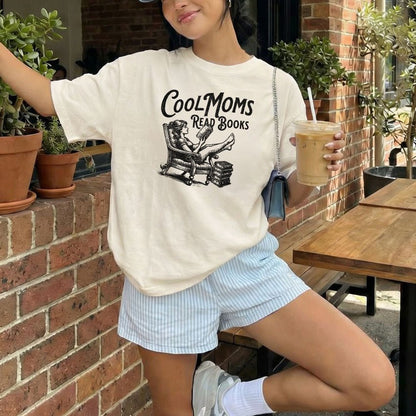 Cool Moms Read Books Heavyweight Comfort Colors Shirt - Starry Skies Austin