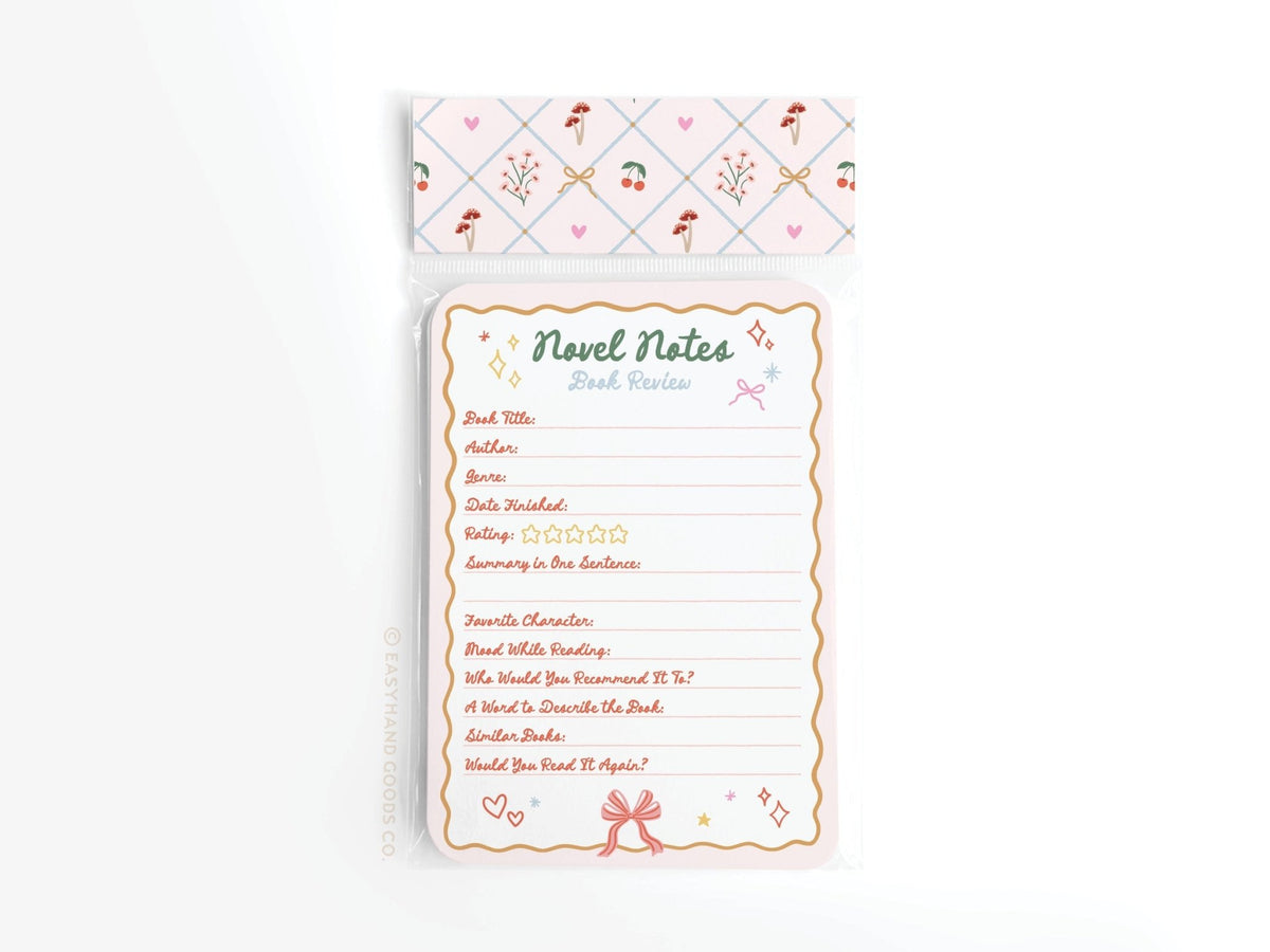 Coquette Novel Notes Book Review Card Set - Starry Skies Austin
