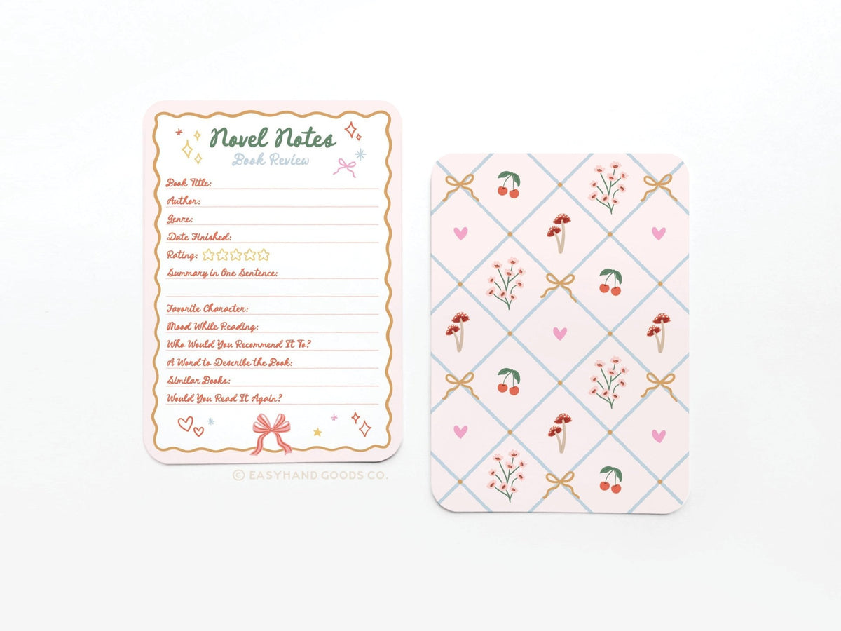 Coquette Novel Notes Book Review Card Set - Starry Skies Austin