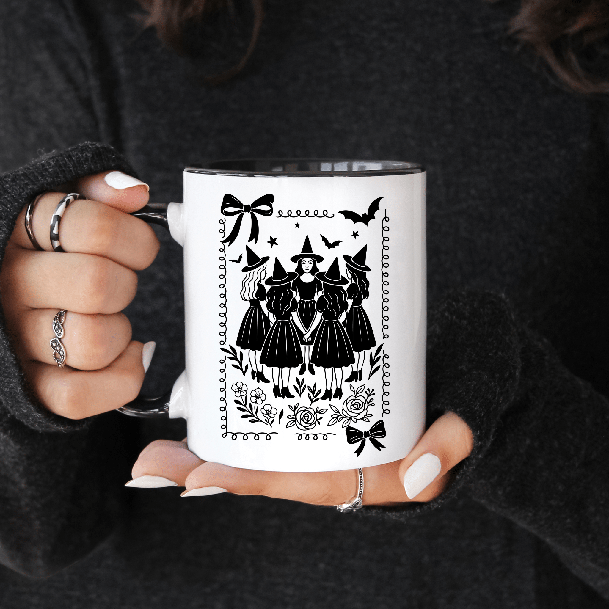 Coquette Spooky Witch Mug - Starry Skies Austin