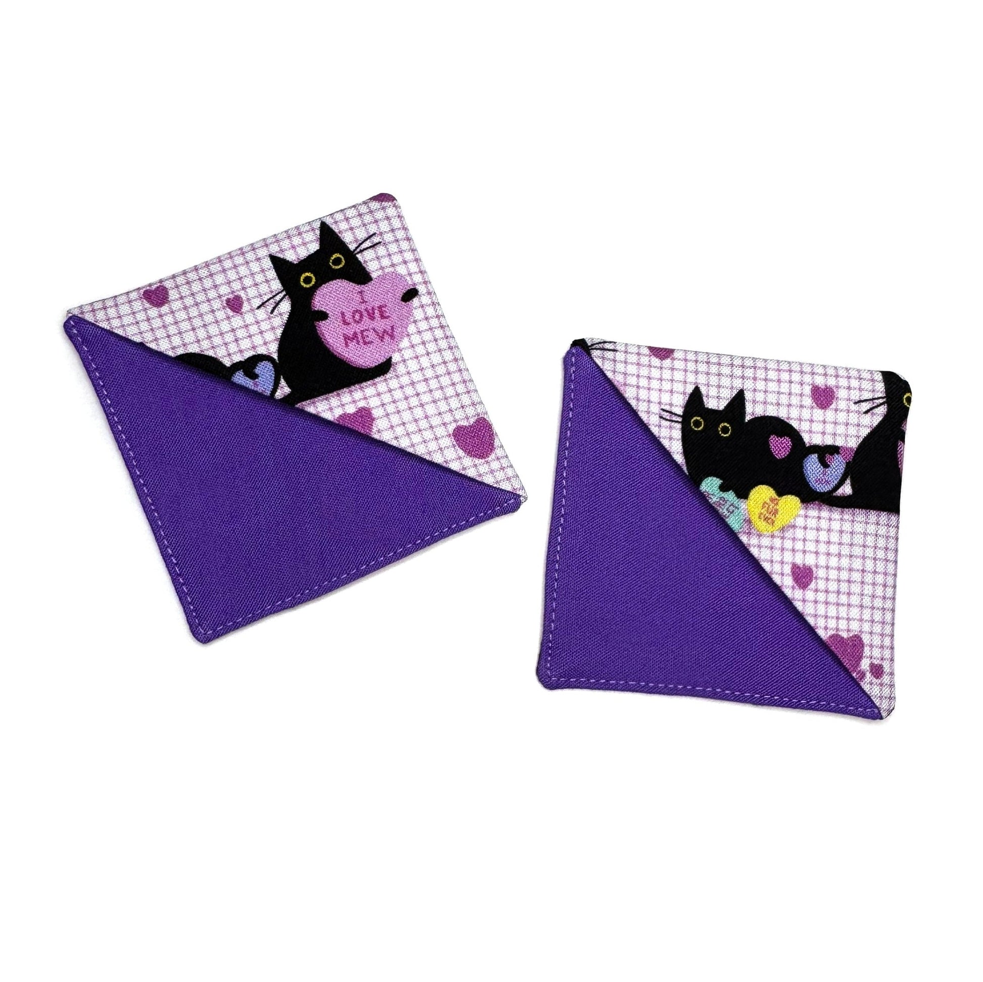 Corner Bookmark | candy heart cats - Starry Skies Austin