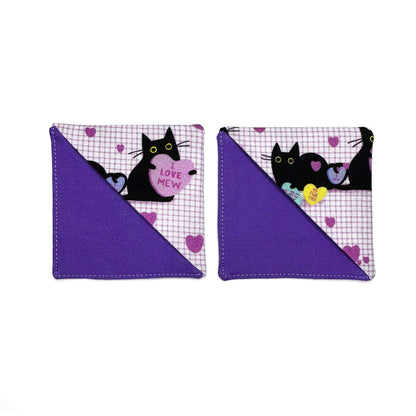 Corner Bookmark | candy heart cats - Starry Skies Austin