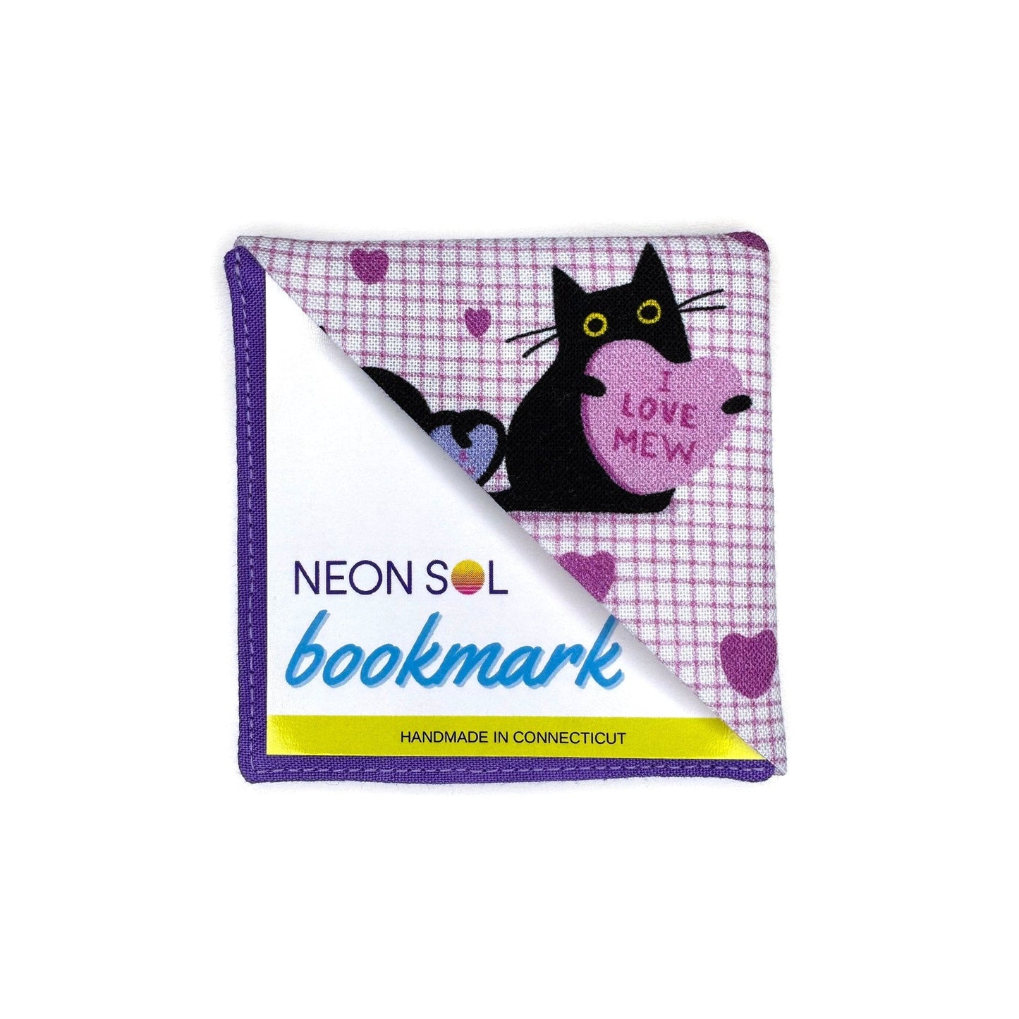 Corner Bookmark | candy heart cats - Starry Skies Austin