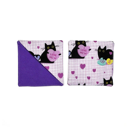 Corner Bookmark | candy heart cats - Starry Skies Austin