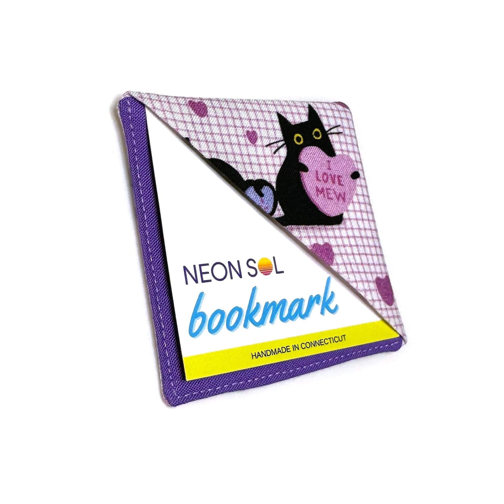 Corner Bookmark | candy heart cats - Starry Skies Austin