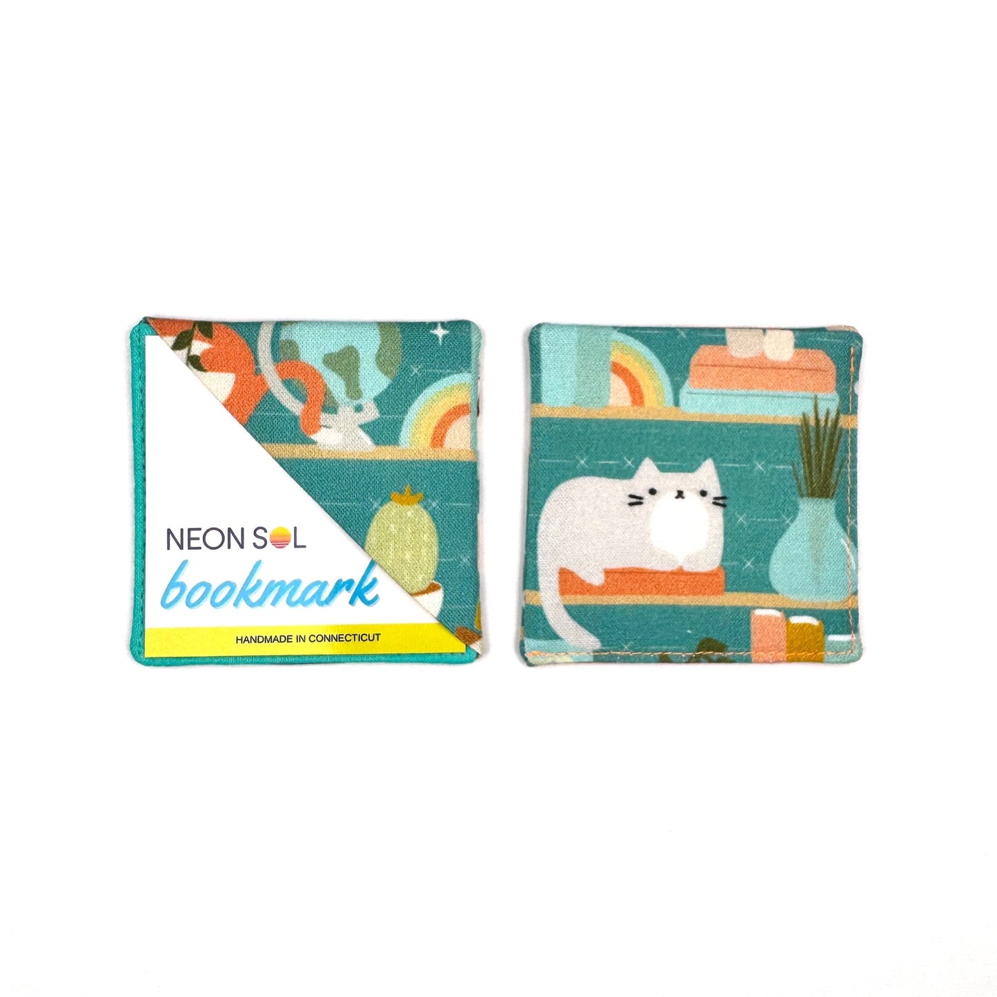 Corner Bookmark | cats on shelves - Starry Skies Austin