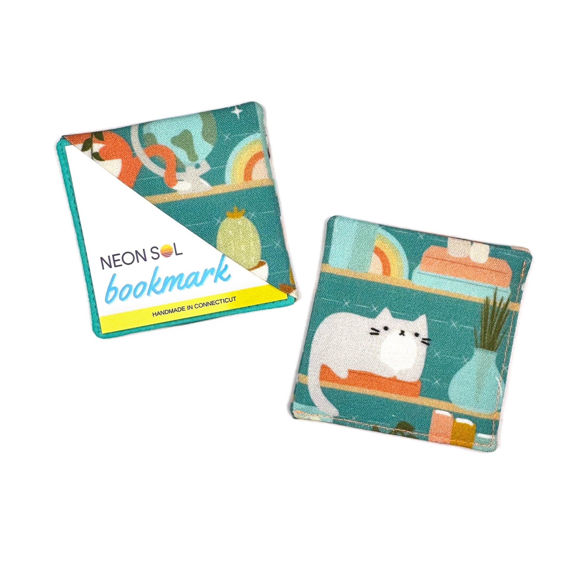 Corner Bookmark | cats on shelves - Starry Skies Austin