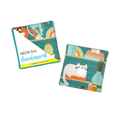 Corner Bookmark | cats on shelves - Starry Skies Austin