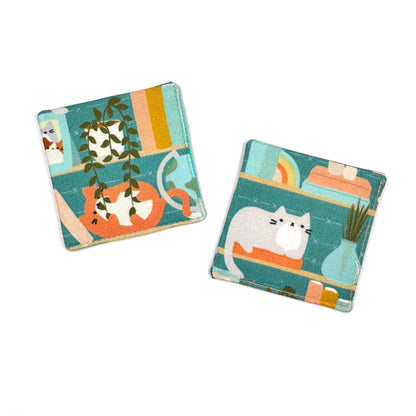 Corner Bookmark | cats on shelves - Starry Skies Austin
