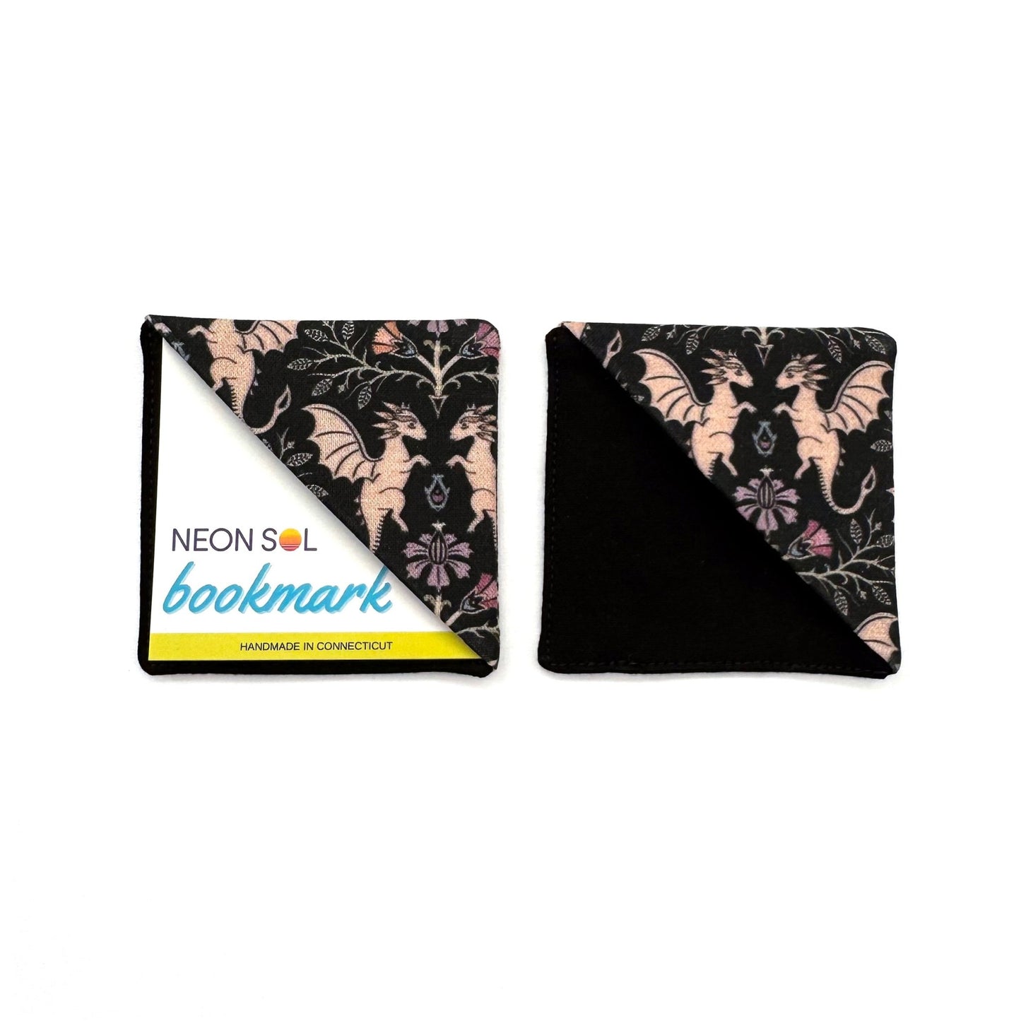 Corner Bookmark | floral dragons - Starry Skies Austin