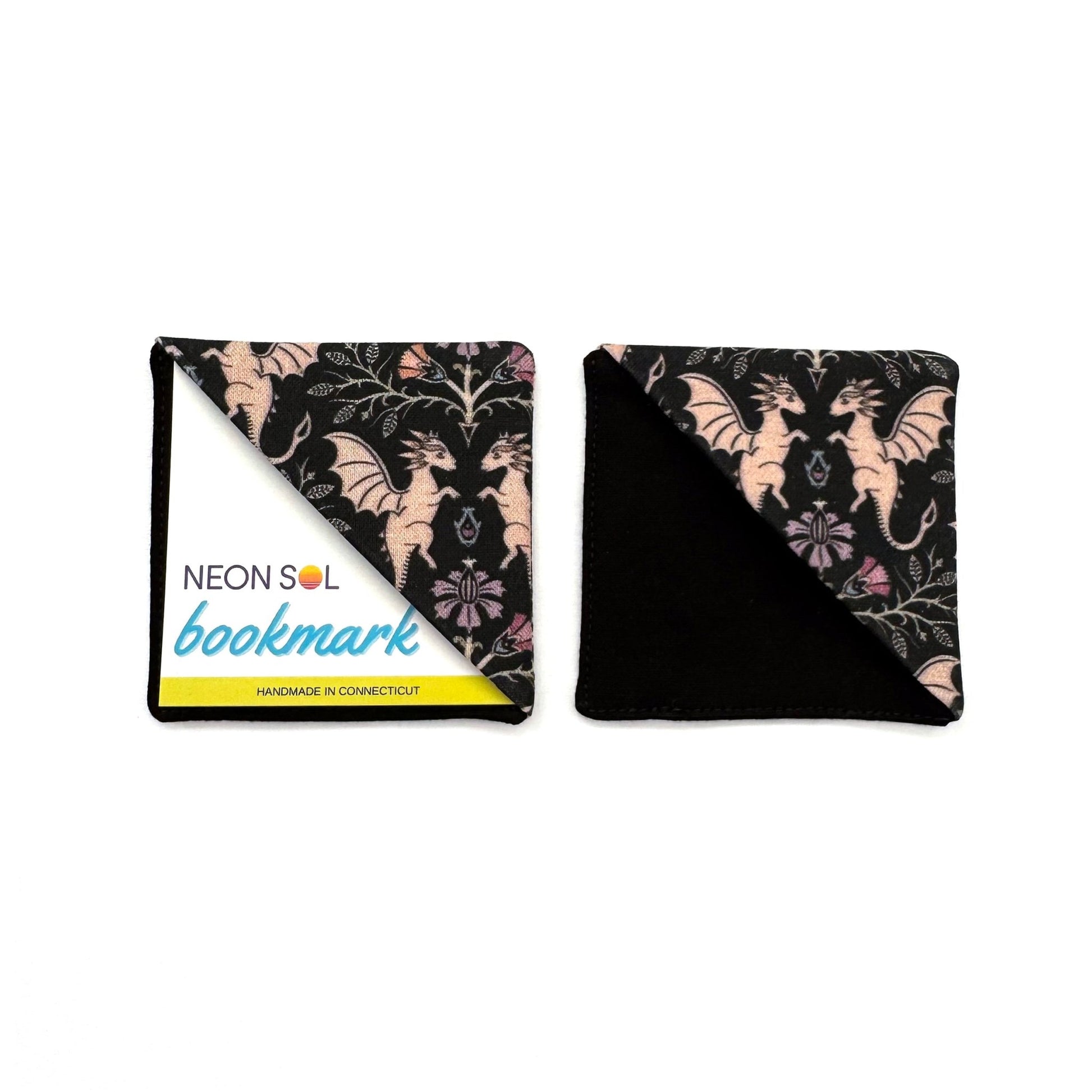 Corner Bookmark | floral dragons - Starry Skies Austin