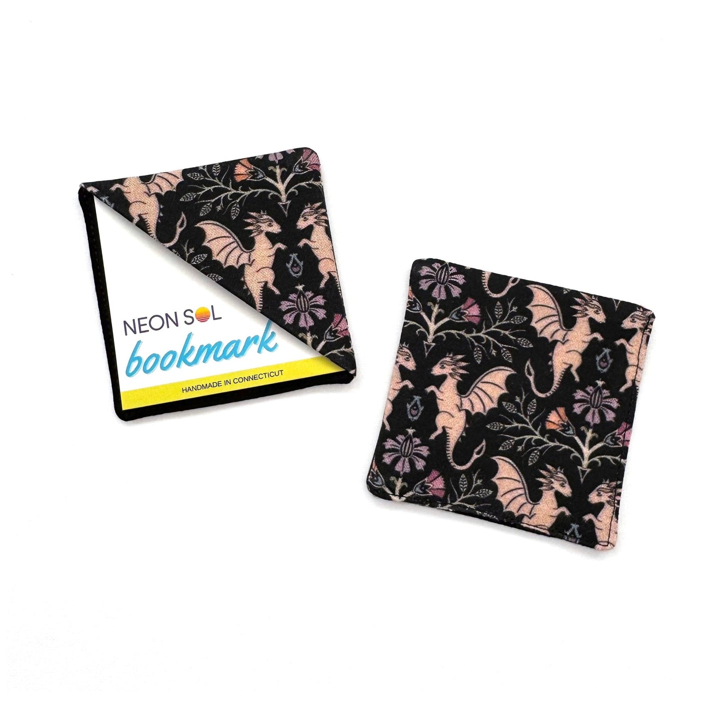 Corner Bookmark | floral dragons - Starry Skies Austin
