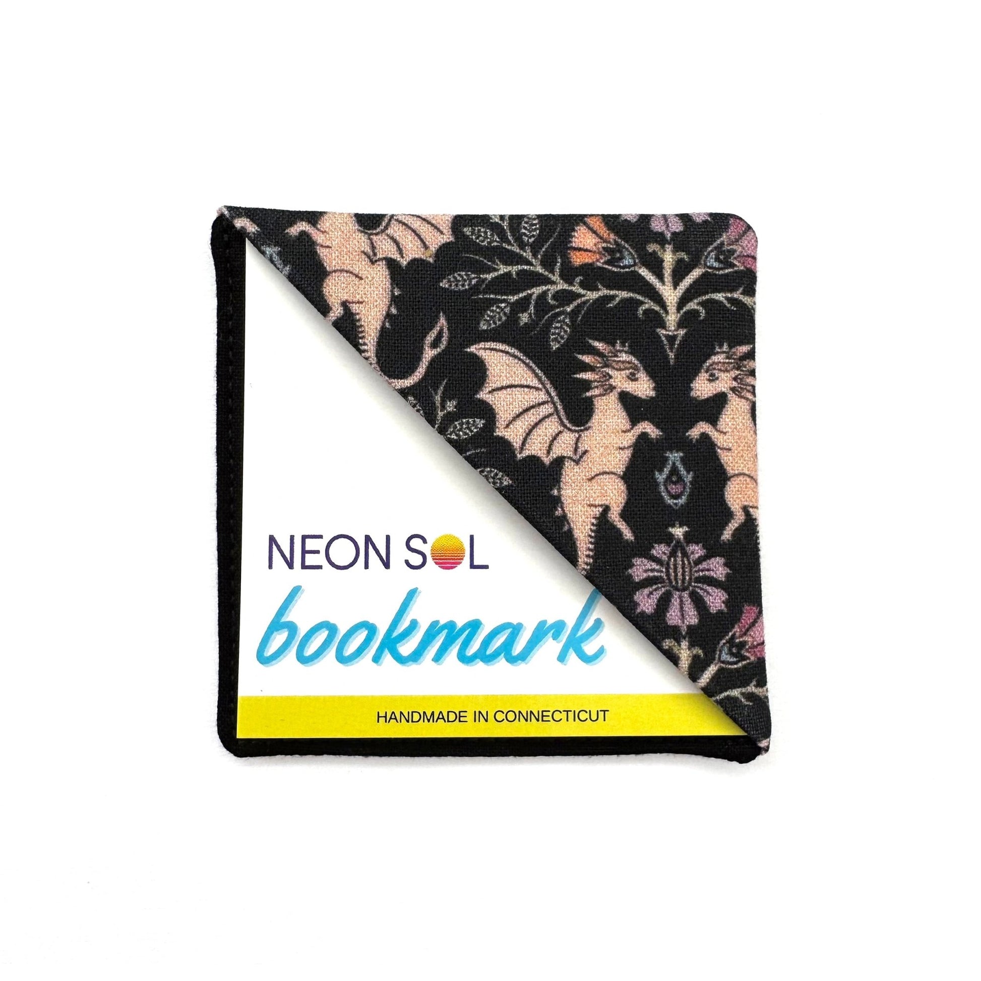 Corner Bookmark | floral dragons - Starry Skies Austin