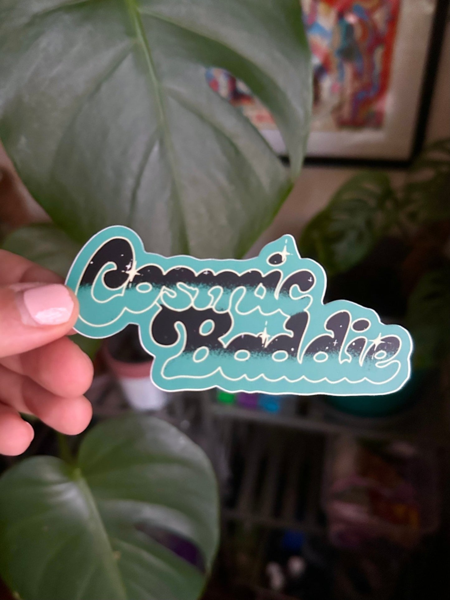 Cosmic Baddie Sticker - Starry Skies Austin