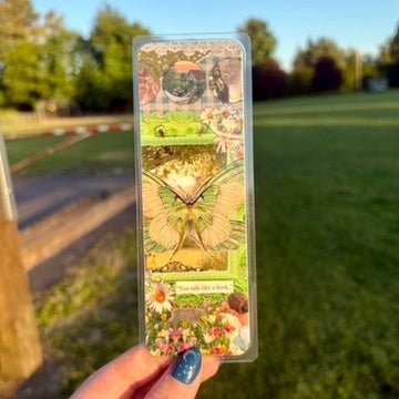 Cottagecore Collage Dual-Sided Cardstock Bookmark - Starry Skies Austin