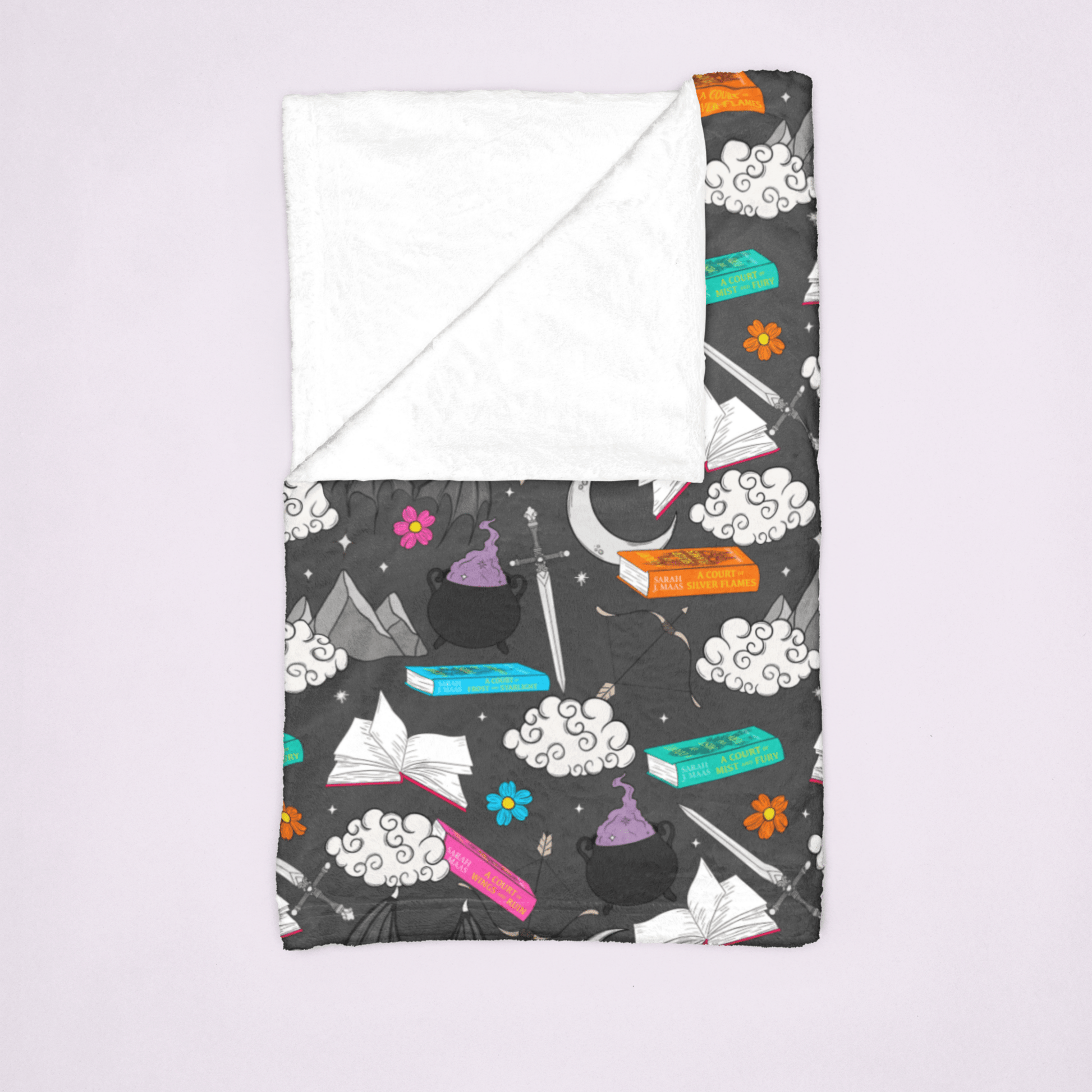 Cozy ACOTAR Velveteen Plush Blanket - Starry Skies Austin