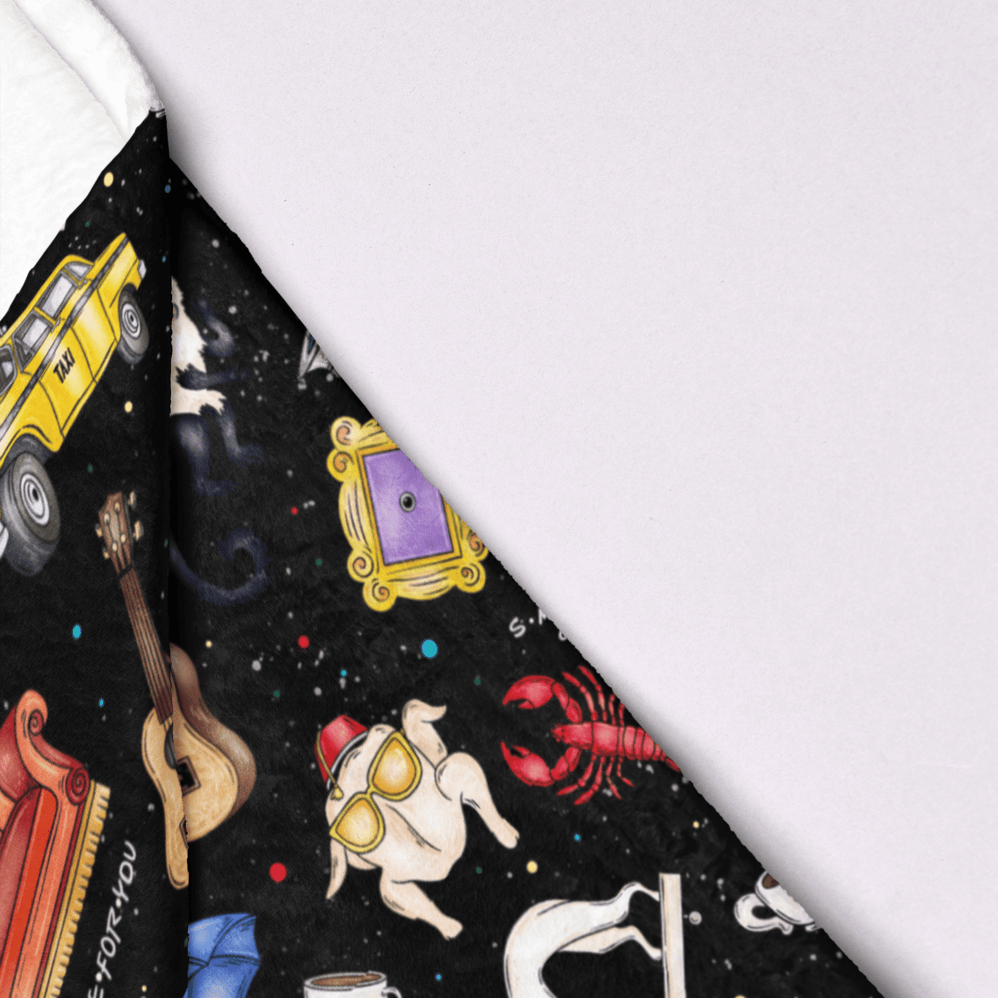 Cozy Friends Velveteen Plush Blanket - Starry Skies Austin