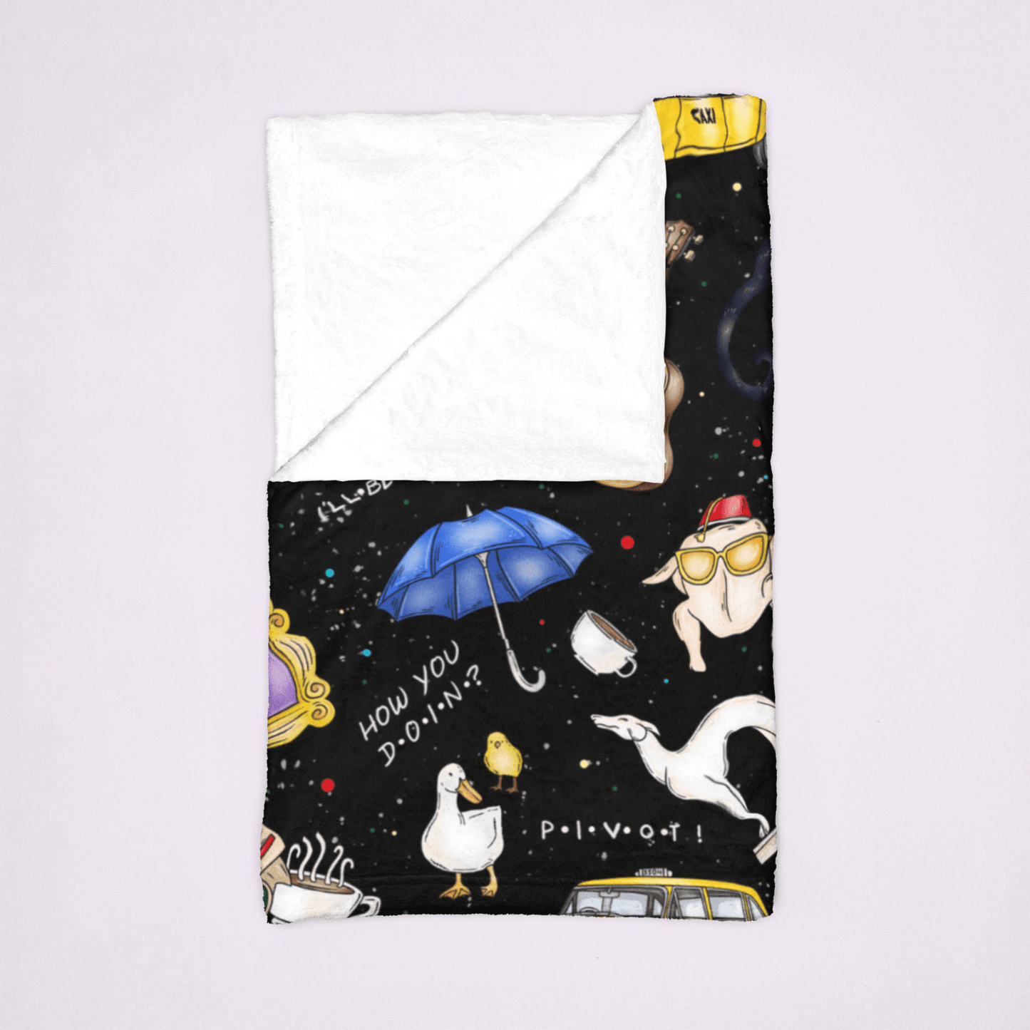 Cozy Friends Velveteen Plush Blanket - Starry Skies Austin