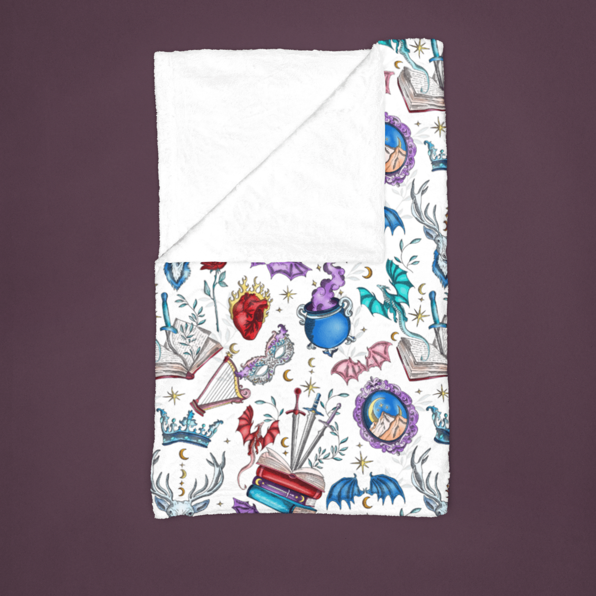 Cozy Maas - Verse Velveteen Plush Blanket - Starry Skies Austin