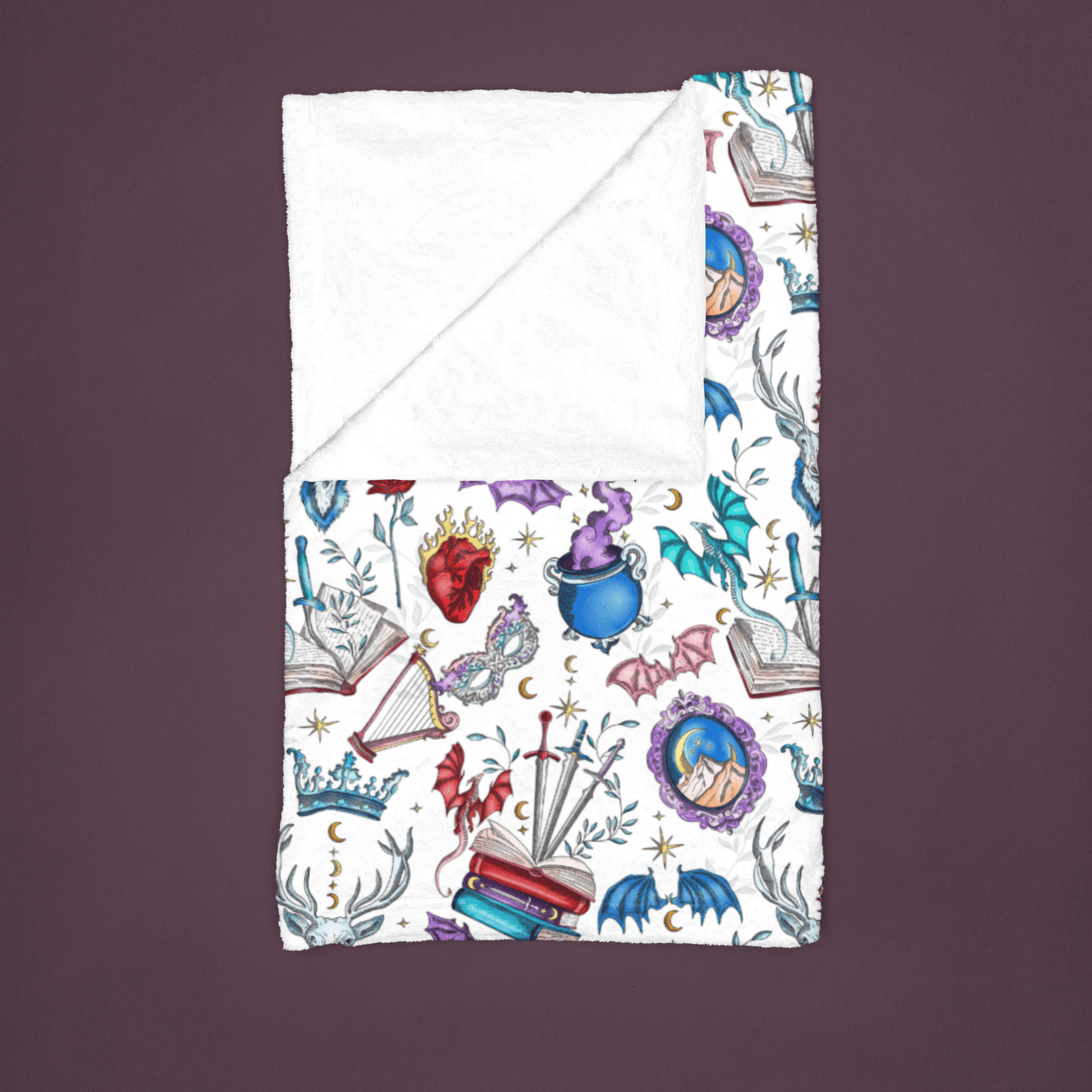 Cozy Maas - Verse Velveteen Plush Blanket - Starry Skies Austin