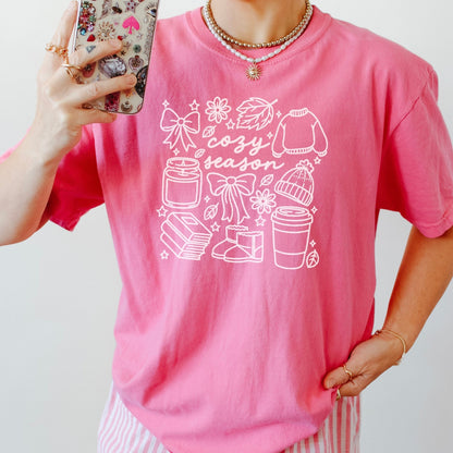 Cozy Season Heavyweight Comfort Colors Shirt - Starry Skies Austin