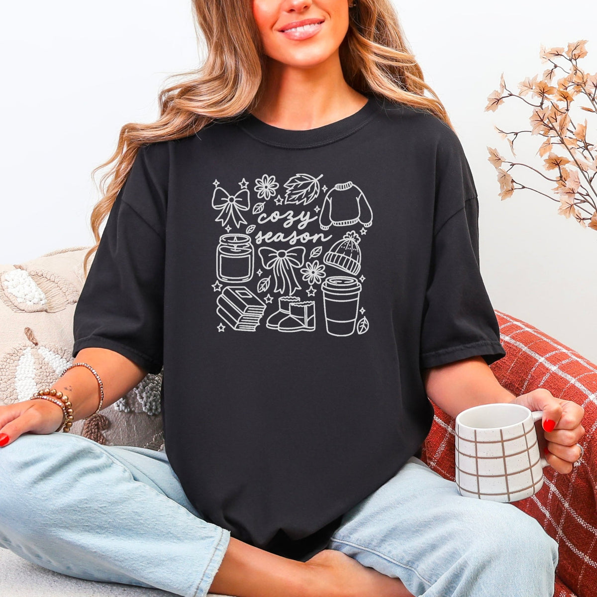 Cozy Season Heavyweight Comfort Colors Shirt - Starry Skies Austin