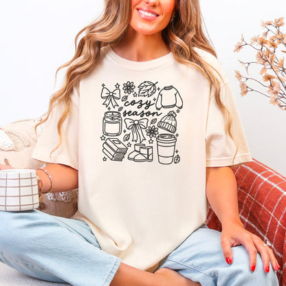 Cozy Season Heavyweight Comfort Colors Shirt - Starry Skies Austin
