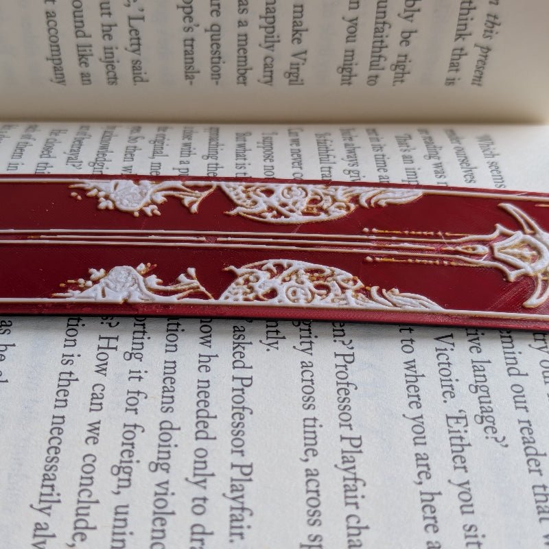 Crimson Oath II Sword Bookmark Gothic Medieval Art Reader Gift - Starry Skies Austin