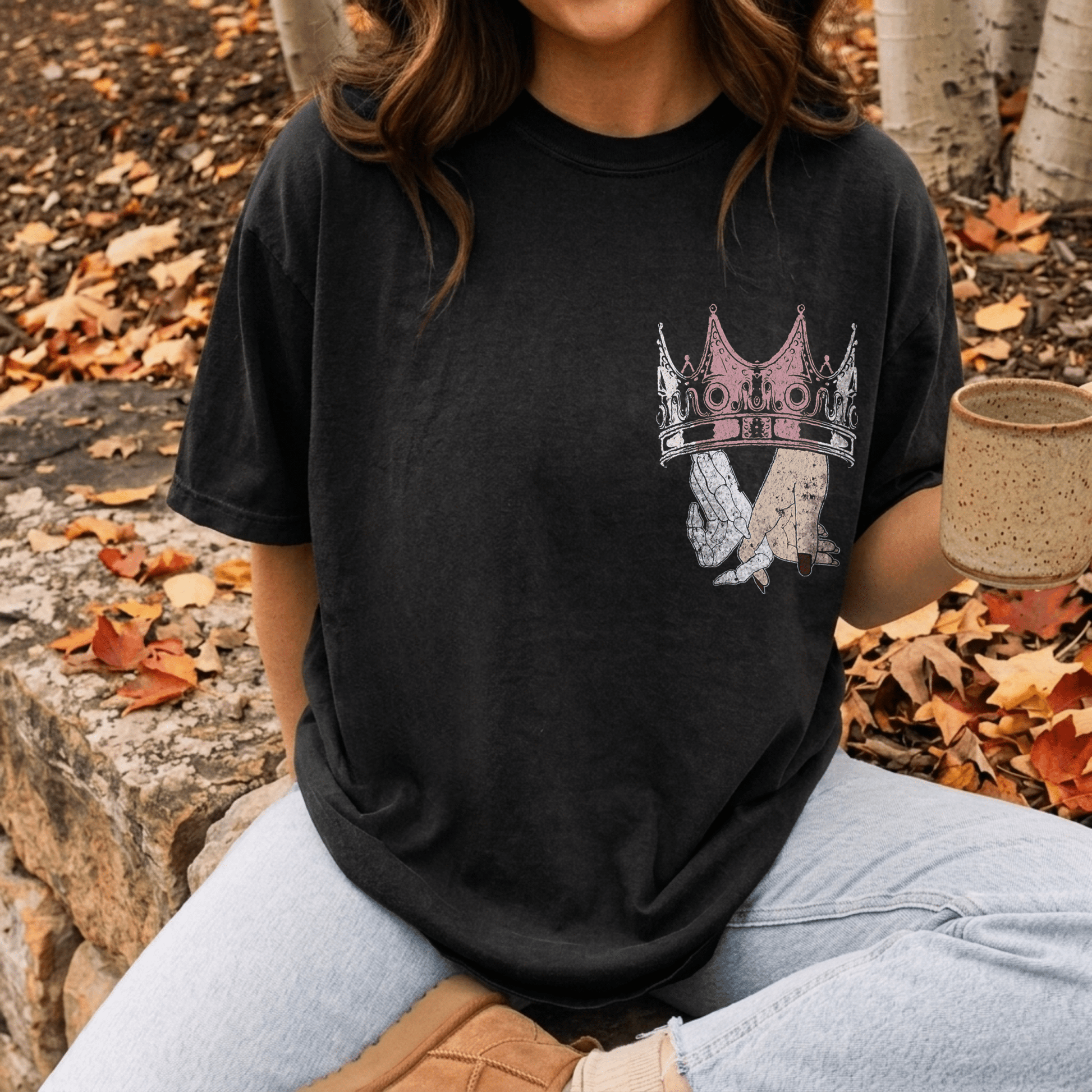 Crown Me Yours Bookish Tee - Starry Skies Austin
