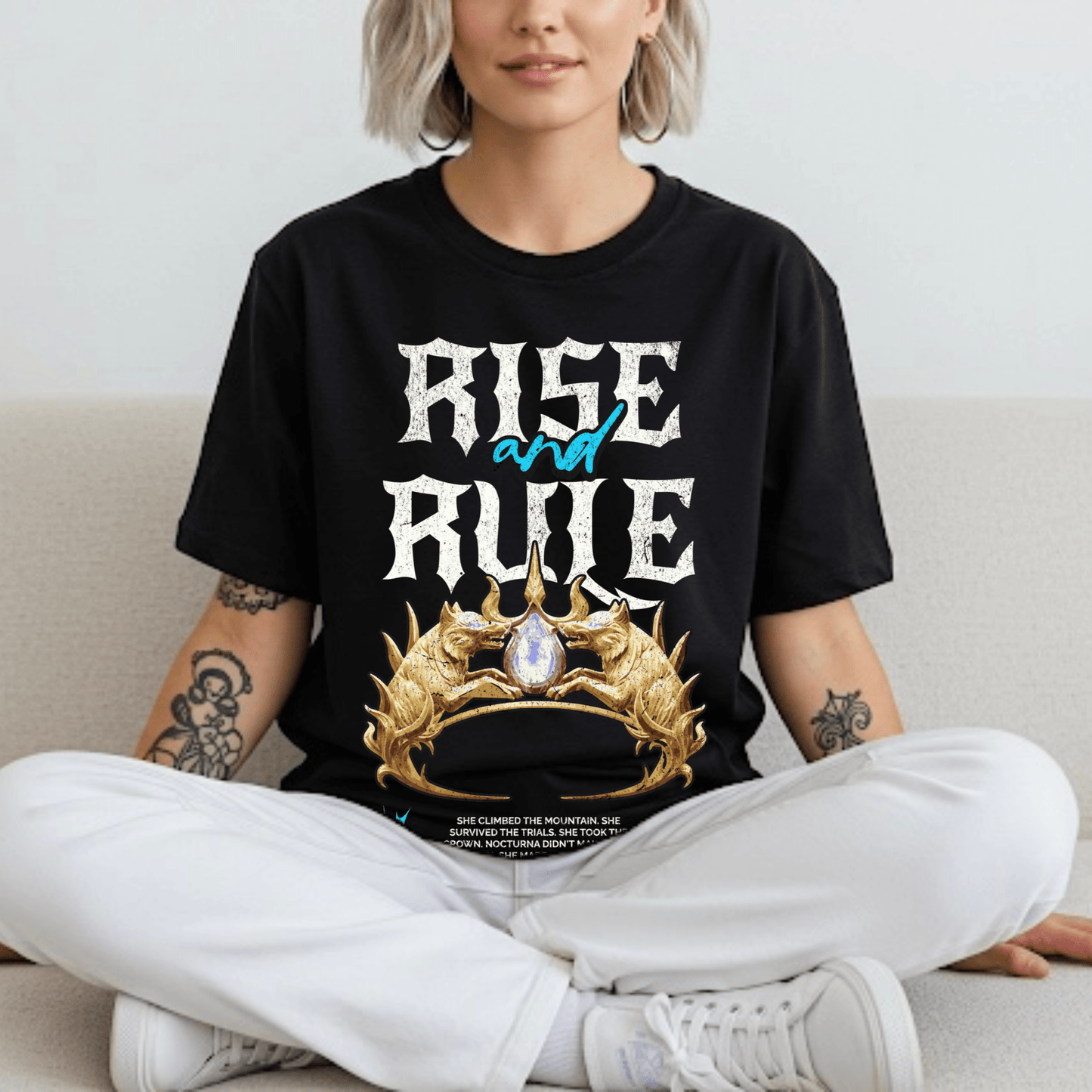 Crown of Nocturna Oversized Tee - Starry Skies Austin
