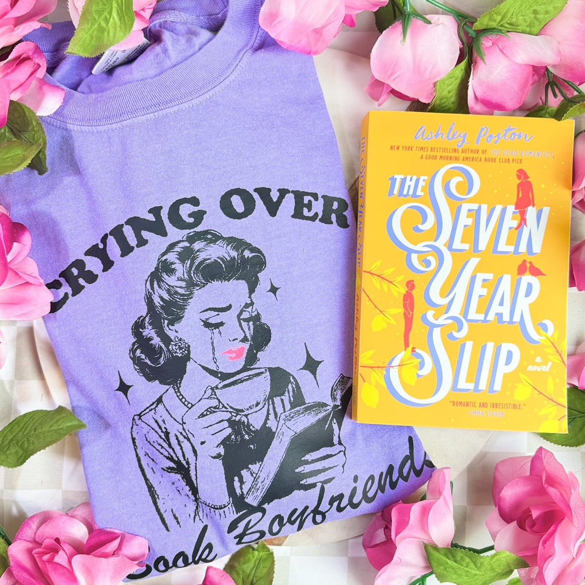 Crying Over Book Boyfriends Heavyweight Comfort Colors Shirt - Starry Skies Austin