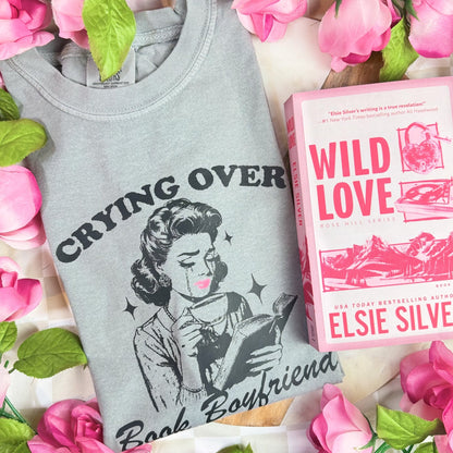 Crying Over Book Boyfriends Heavyweight Comfort Colors Shirt - Starry Skies Austin