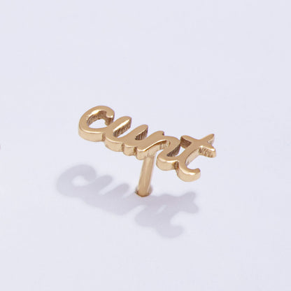 Cunt Script Studs - Starry Skies Austin