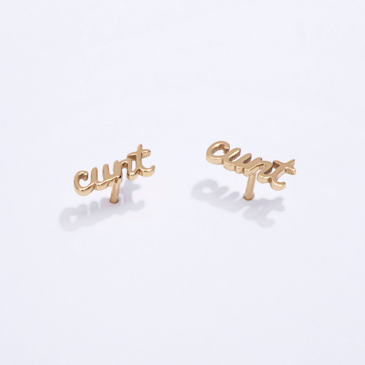 Cunt Script Studs - Starry Skies Austin