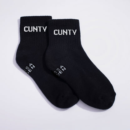 Cunty Quarter Crew Socks - Starry Skies Austin