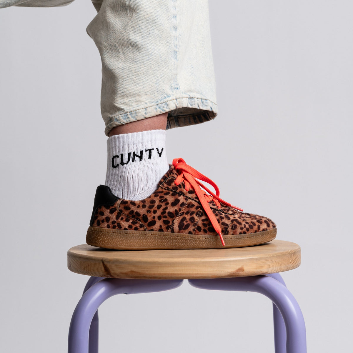 Cunty Quarter Crew Socks - Starry Skies Austin