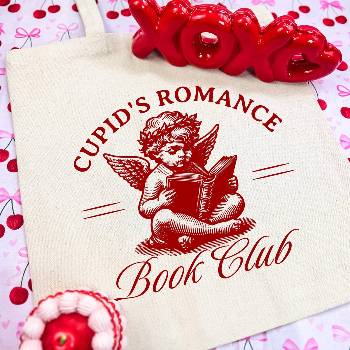 Cupid’s Romance Book Club Canvas Tote Bag - Starry Skies Austin