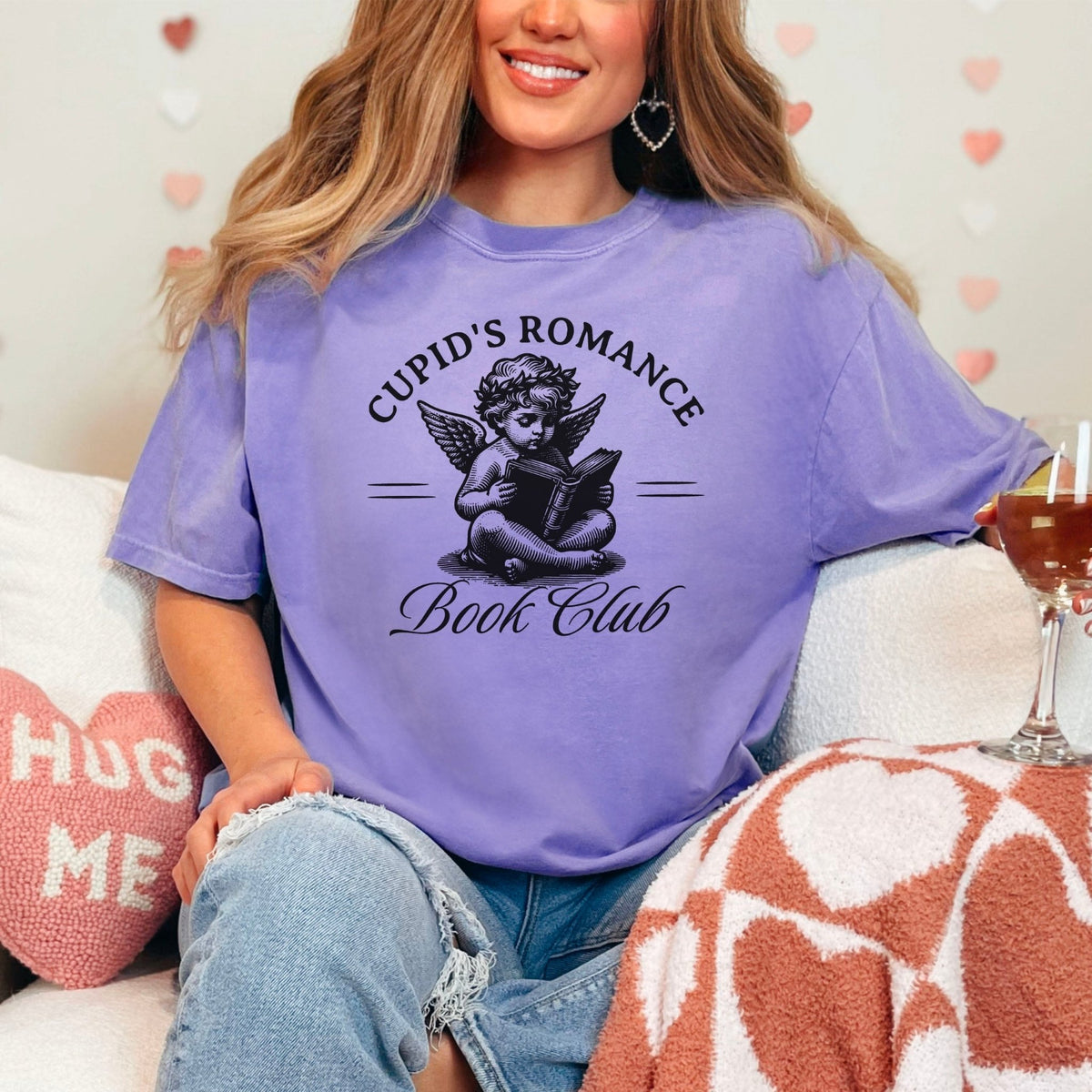Cupid’s Romance Book Club Heavyweight Comfort Colors Shirt - Starry Skies Austin