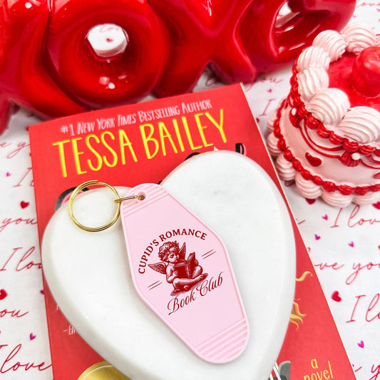 Cupid’s Romance Book Club Retro Motel Keychain - Starry Skies Austin