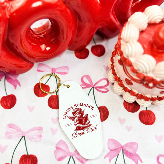 Cupid’s Romance Book Club Retro Motel Keychain - Starry Skies Austin