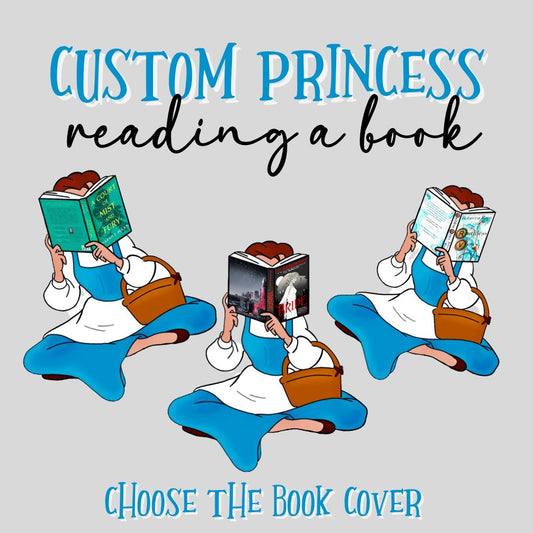 Custom Princess Reading a Book - Starry Skies Austin