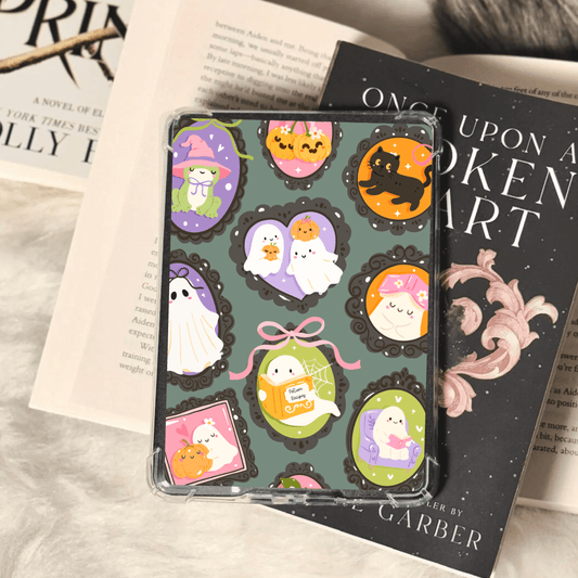 Cute Ghosts Portraits Inspired Kindle Insert - Three Sizes - Optional Lamination - Starry Skies Austin