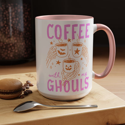 Cute Ghouls Halloween Coffee Mug - Starry Skies Austin