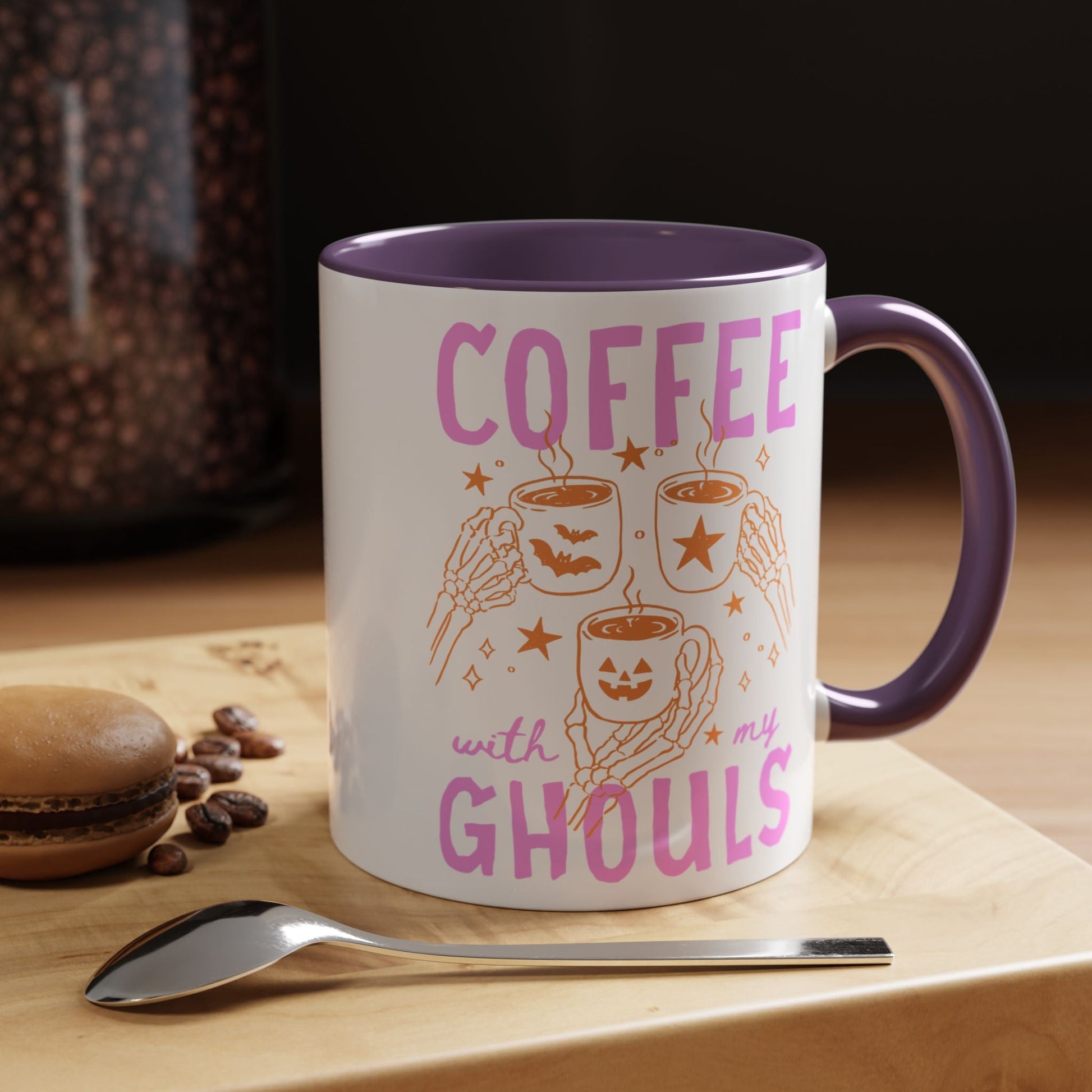 Cute Ghouls Halloween Coffee Mug - Starry Skies Austin